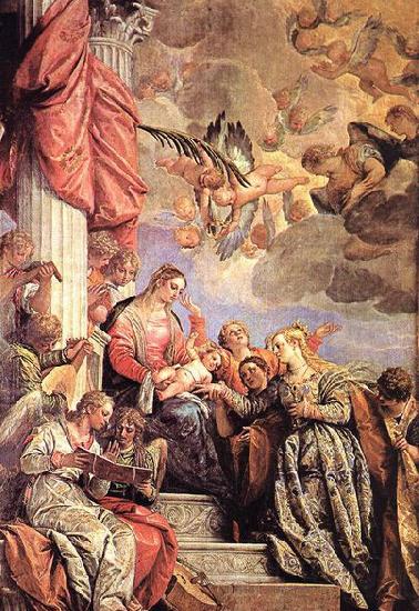 Paolo  Veronese The Marriage of St Catherine Norge oil painting art